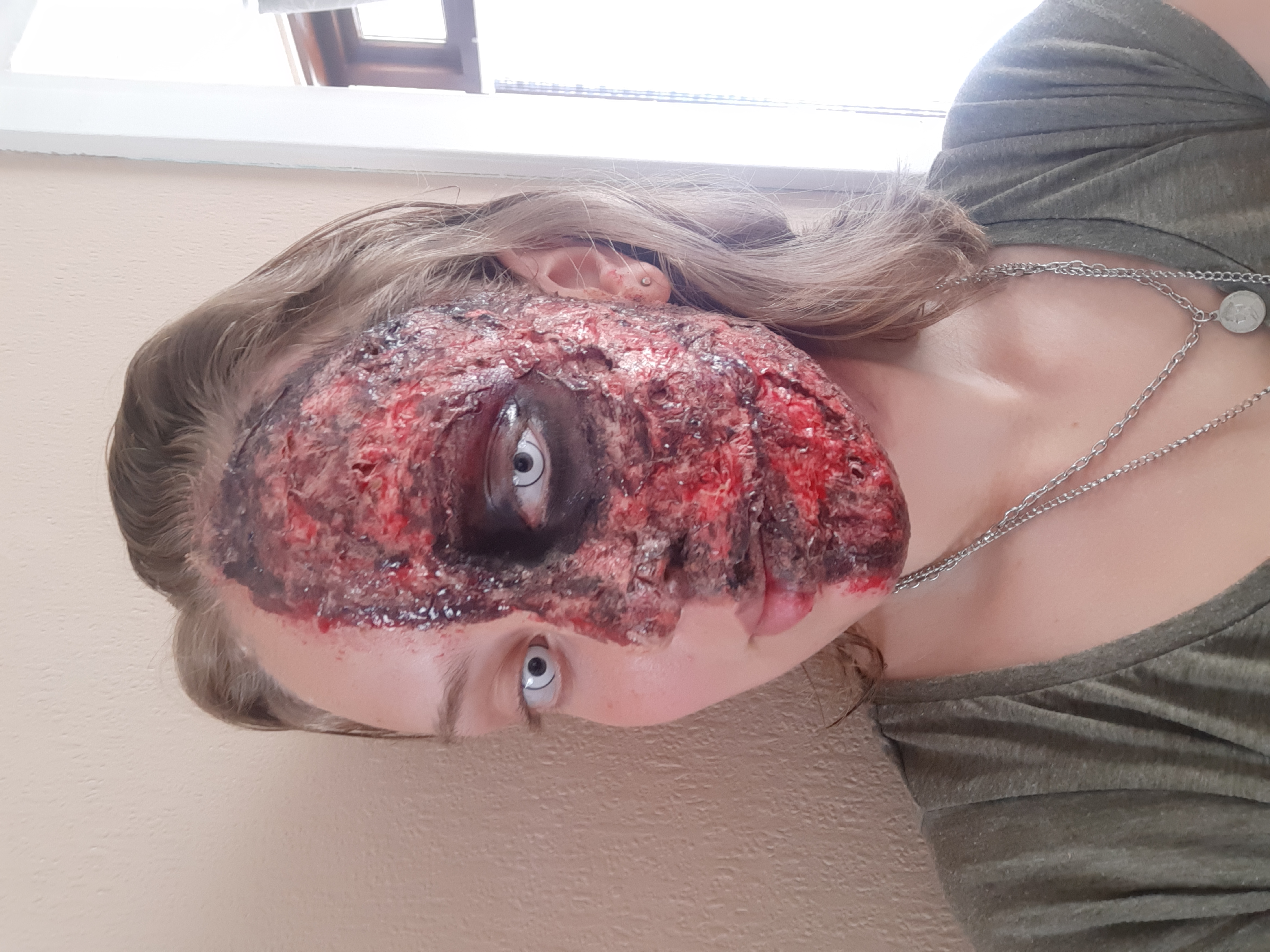 detailbeeld sfx-makeup