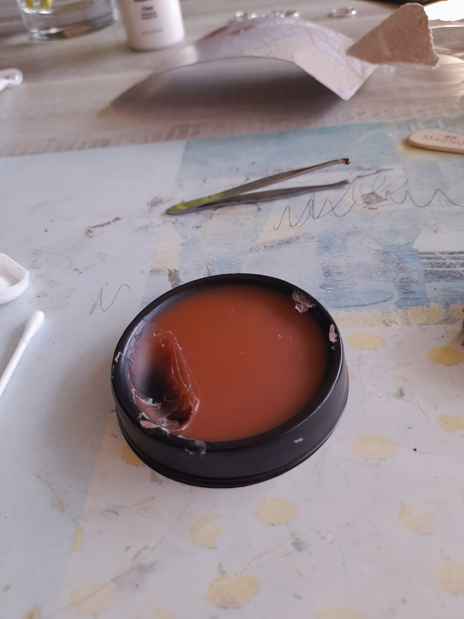 detailbeeld sfx-makeup